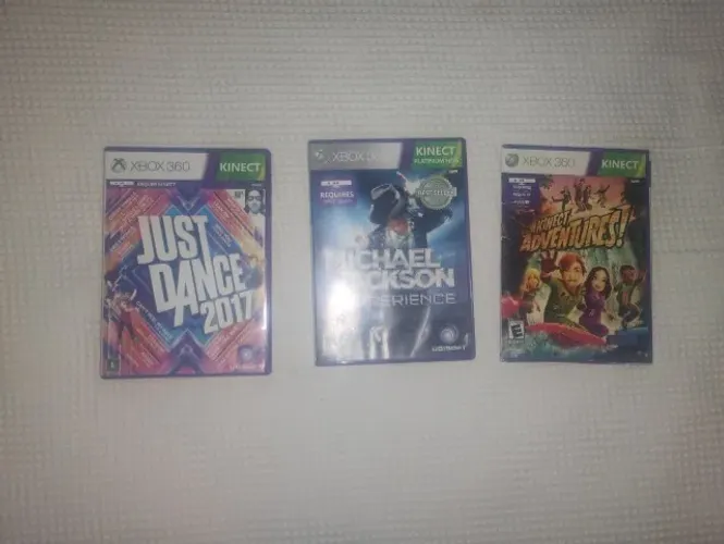 LOTE COM 3 JOGOS XBOX 360 KINECT - ORIGINAIS (LEIA)