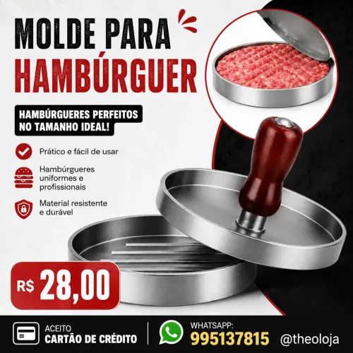 Molde de hambúrguer