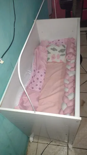Mini berço com colchão