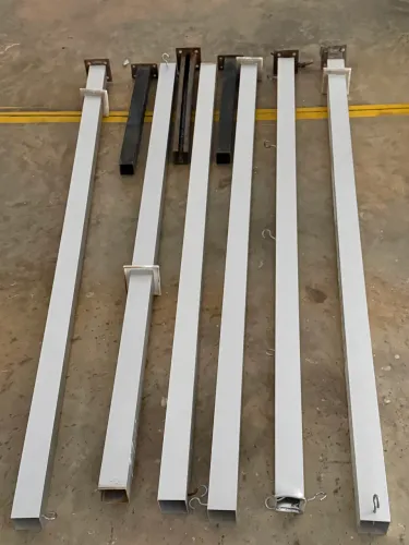 Barra de alumínio, com a barra fixadora de ferro, haste para rede, proteção de gato.