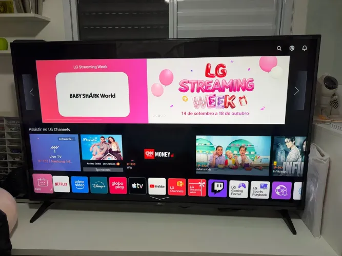 TV 4K 60 polegadas LG no plástico 6x sem juros