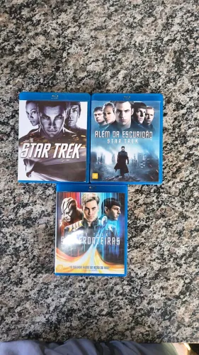 Blu-ray Star Trek 3 filmes Originais.