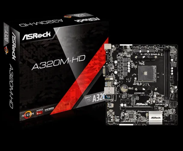 Placa-Mãe ASRock A320M-HD AM4 DDR4