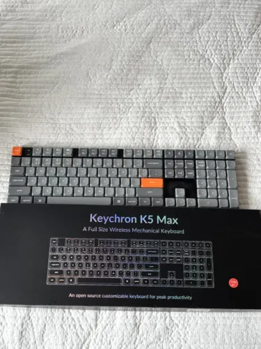 Teclado Mecânico Keychron K5 Max sem fio Low Profile Full Size Switch Red