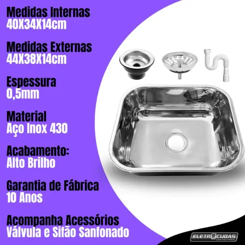 VENDO CUBAS DE INOX NOVAS