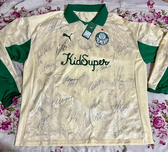 Camisa palmeiras rara Kidsuper autografada