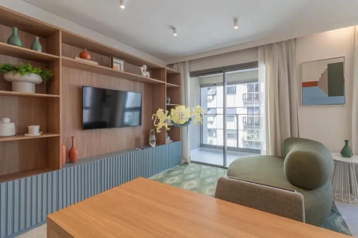 Lindo e aconchegante flat mobiliado para alugar no Jardim Paulista - Edificio WeMe Jardins