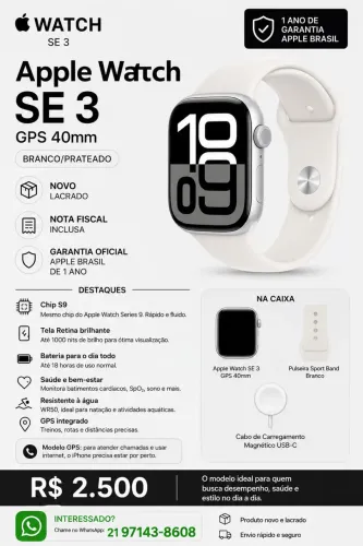 Apple Watch SE 3 GPS 40mm 
