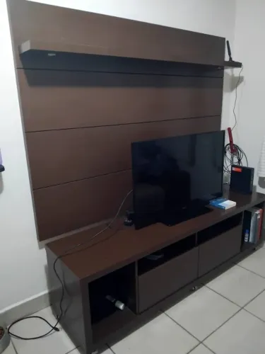 Painel de TV + rack com gavetas - conjunto para sala