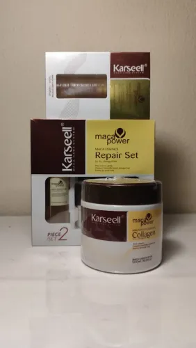 Kit Karseell Maca Power Repair Set + Máscara Collagen 500g - ORIGINAL