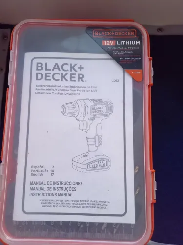 Parafusadeira Black Decker LD12 SP Sem Uso