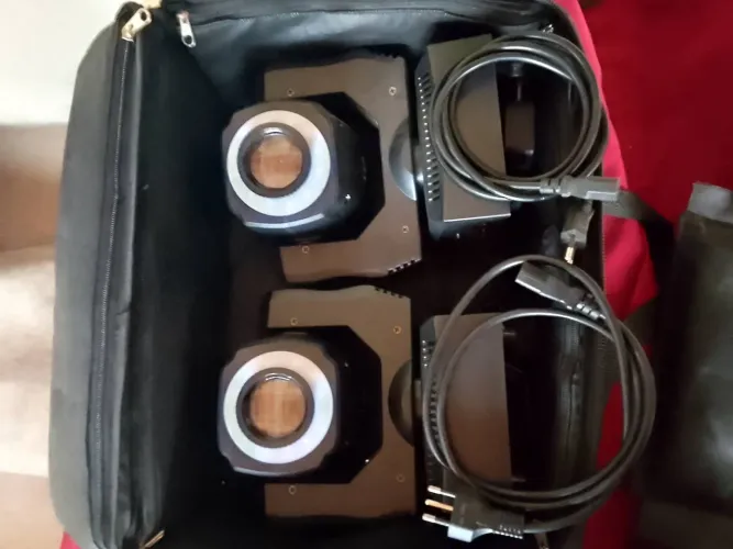 Par de Mini Movings 60w C/ Borda de Led - Bag