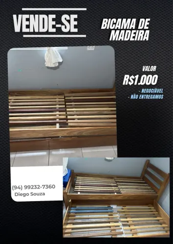 Vende_se Bicama de madeira