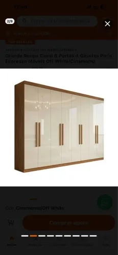Guarda roupa novo grande