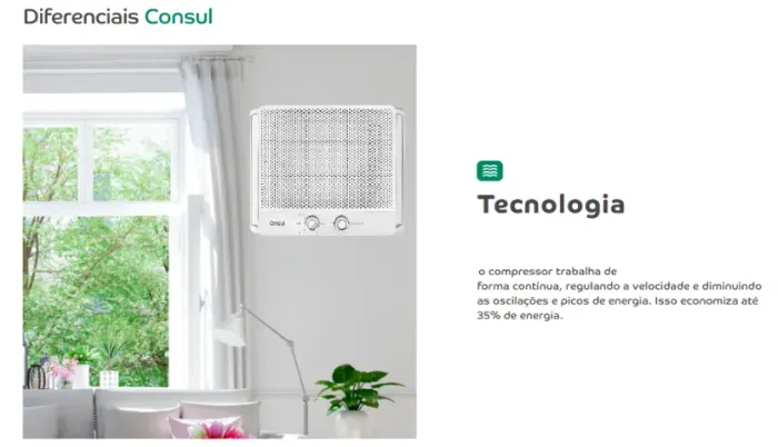 AR CONDICIONADO JANELA 10.000 BTUS CONSUL GELA MUITO COM ECONOMIA NOVO COM NOTA FISCAL