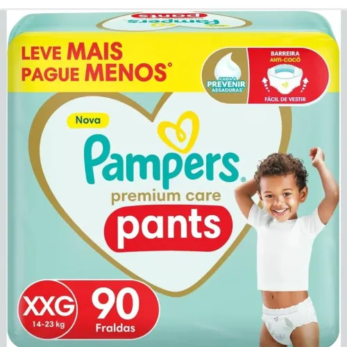 Fralda Pampers Premium total pants Tam xxg