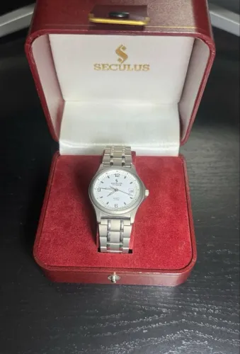 relógio séculos titanium raríssimo, anos 2000 novo sem uso, com caixa