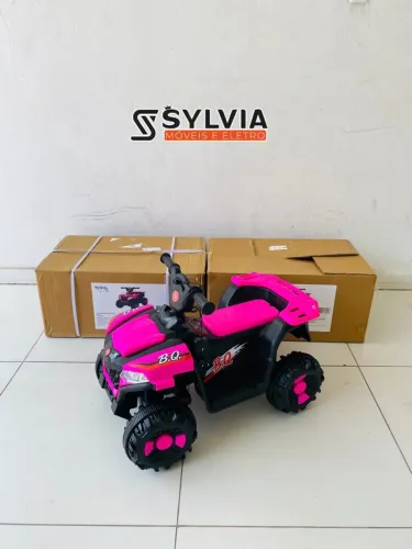 Mini quadriciclo rosa elétrico
