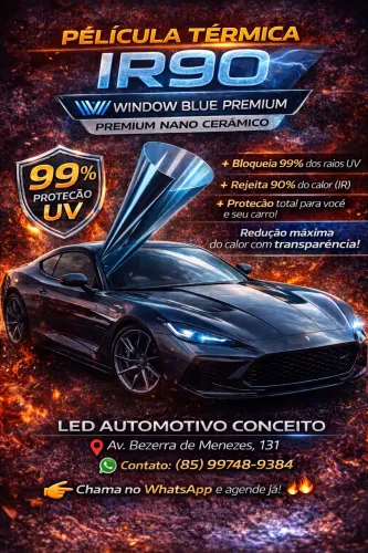 Película Térmica IR90 Window Blue Premium Nano Cerâmico 