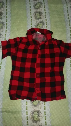 Blusa xadrez infantil (tamanho 2 anos )