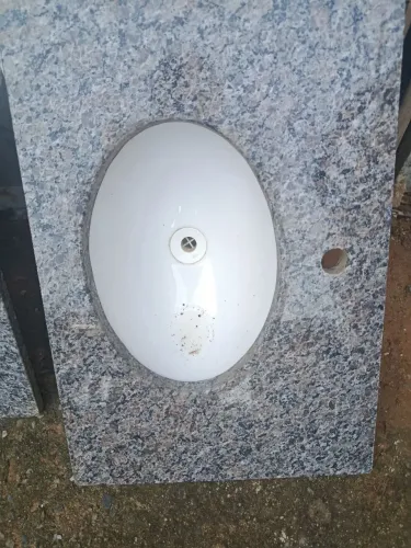 Pia de banheiro de mármore 