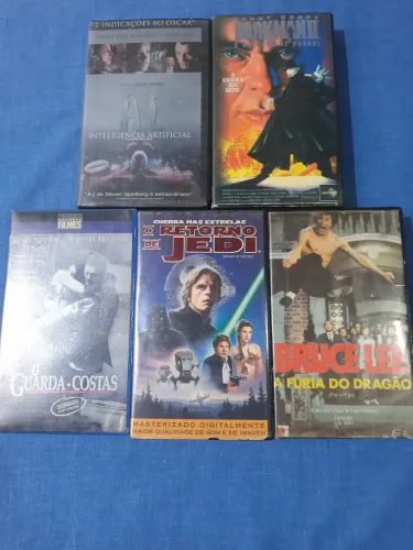 Coletânea 1 com 5 Sucessos Originais no Cinema em VHS