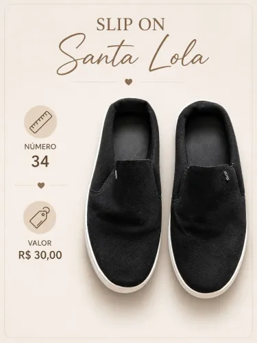 Slip on Santa Lola