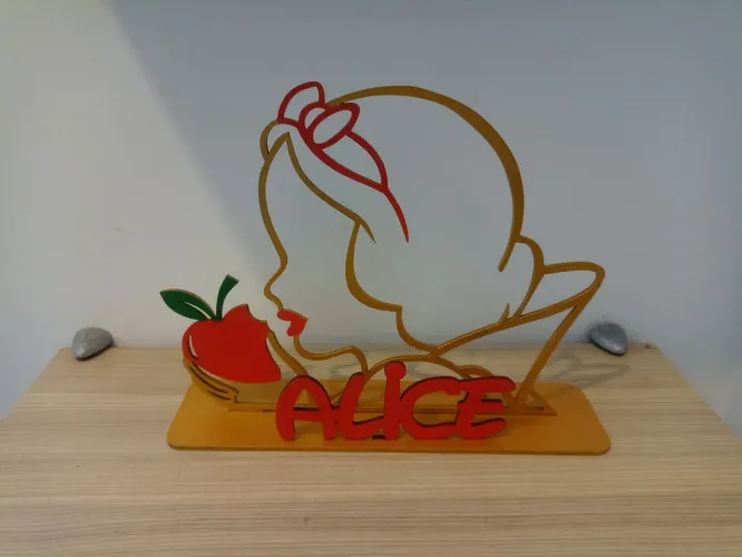 Display de Mesa Branca de Neve Alice