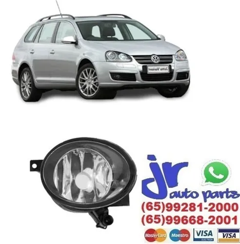 Par Farol de Milha Jetta Variant Perua 2007 2008 2009 2010 Auxiliar Neblina (Reposição)