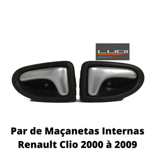 Par de Maçanetas Internas Renault Clio 2000 à 2009