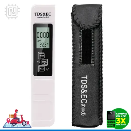 Medidor Tds Ec Ppm Digital Termômetro Temperatura Condutividade Condutivímetro