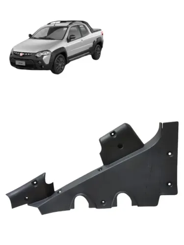 Moldura protetora da caçamba direito Fiat Strada 2013 2014 