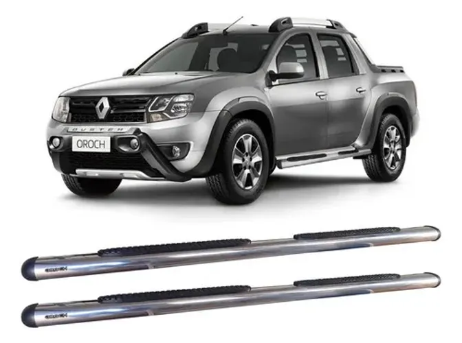 Estribo Duster Oroch Oblongo Oval Cromado