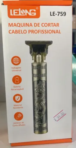 Maquina De Acabamento E Cortar Cabelo Sem Fio Lelong Le-759 Loja Coimbra Computadores 