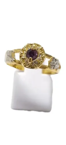 Anel de formatura Geografia feminino banhado a ouro 18k