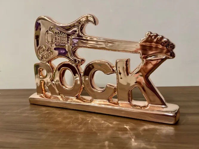 ESCULTURA PALAVRA EM CERAMICA HOME - ROSE GOLD