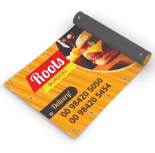 Lona Com Ilhós Ou Madeira Personalizado 2 Metros X 50 Centi