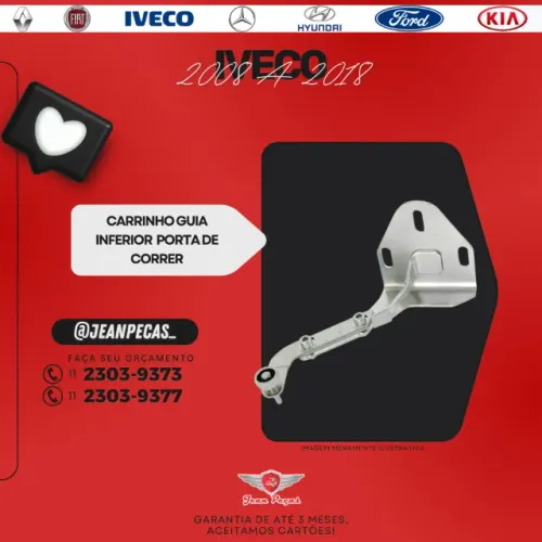 carrinho guia inferior - iveco