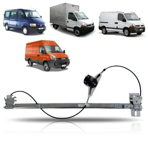 máquina do vidro manual lado direito renault master 2002 a 2013 daily 2008 a 2020
