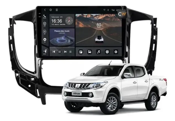Kit Multimidia Android Apple Carplay Mitsubishi L200 Wi-fi