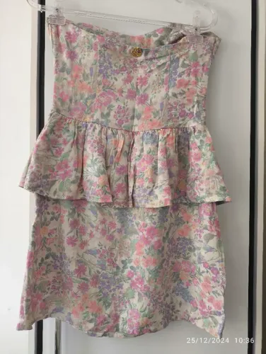 Vestido Floral tomara q caia Colcci