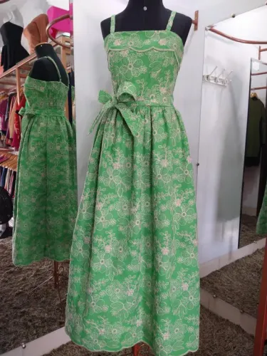 Vestido Floral Verde - Novo