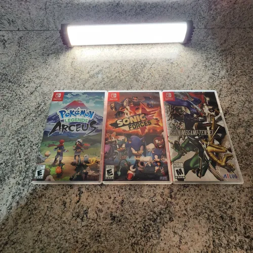 3 Jogos Nintendo Switch - Pokémon Legends Arceus, Sonic Forces, Shin Megami Tensei V