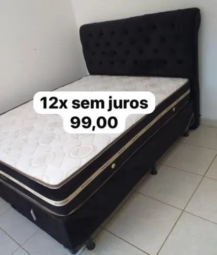 Cama box colchão novo e base
