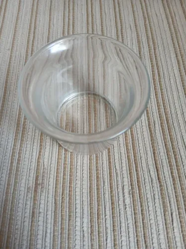14 Castiçais de vidro transparente 4cm de diâmetro
