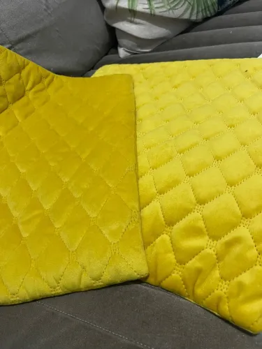 Capas de almofadas Amarelas Decorativas em Veludo