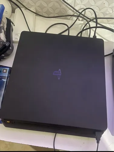 Ps4 slim com caixa zero bala cheio de jogos 