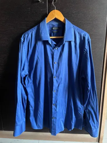 Camisa Social Azul Royal