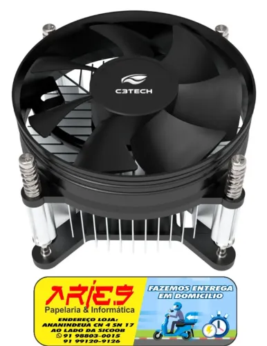 COOLER GAMER C3TECH FC-20BK PARA PROCESSADOR INTEL 1150 1151 1155 1156