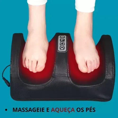 Massageador de PERNAS e PÉS bivolt com AQUECEDOR! (última unidade)